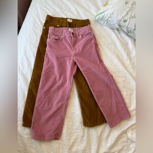Crew Cuts Bundle; wide leg corduroy pants